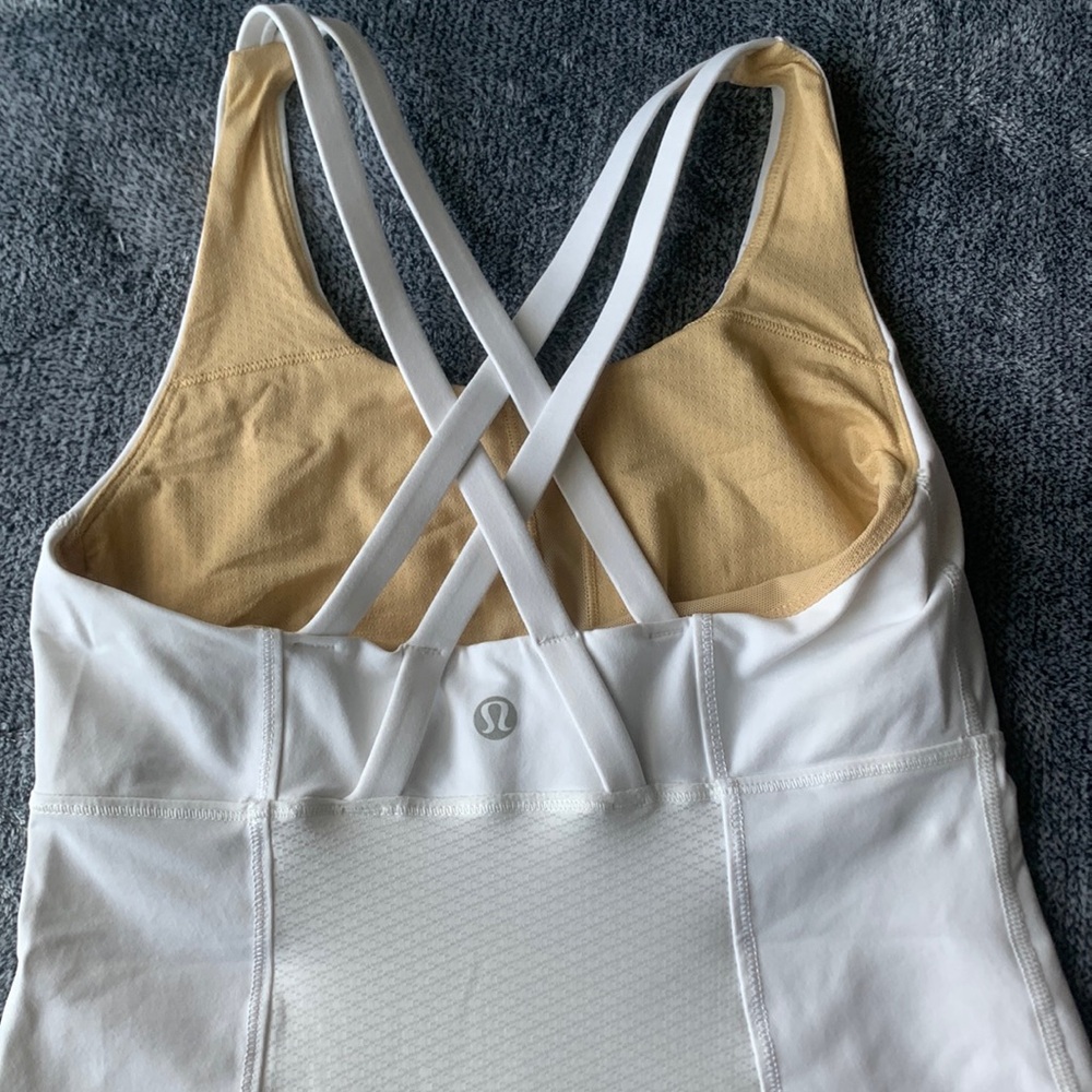 Lululemon Athletic White Tank Size 4